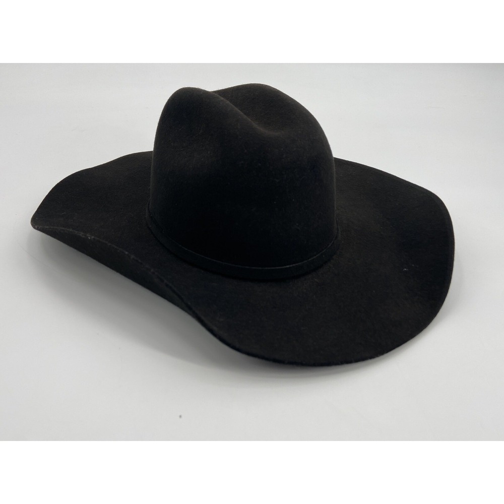 Potrero Hats 30X 100% Sheep Wool Synthetic Sweat Band Jalisco Mexico Black Hat